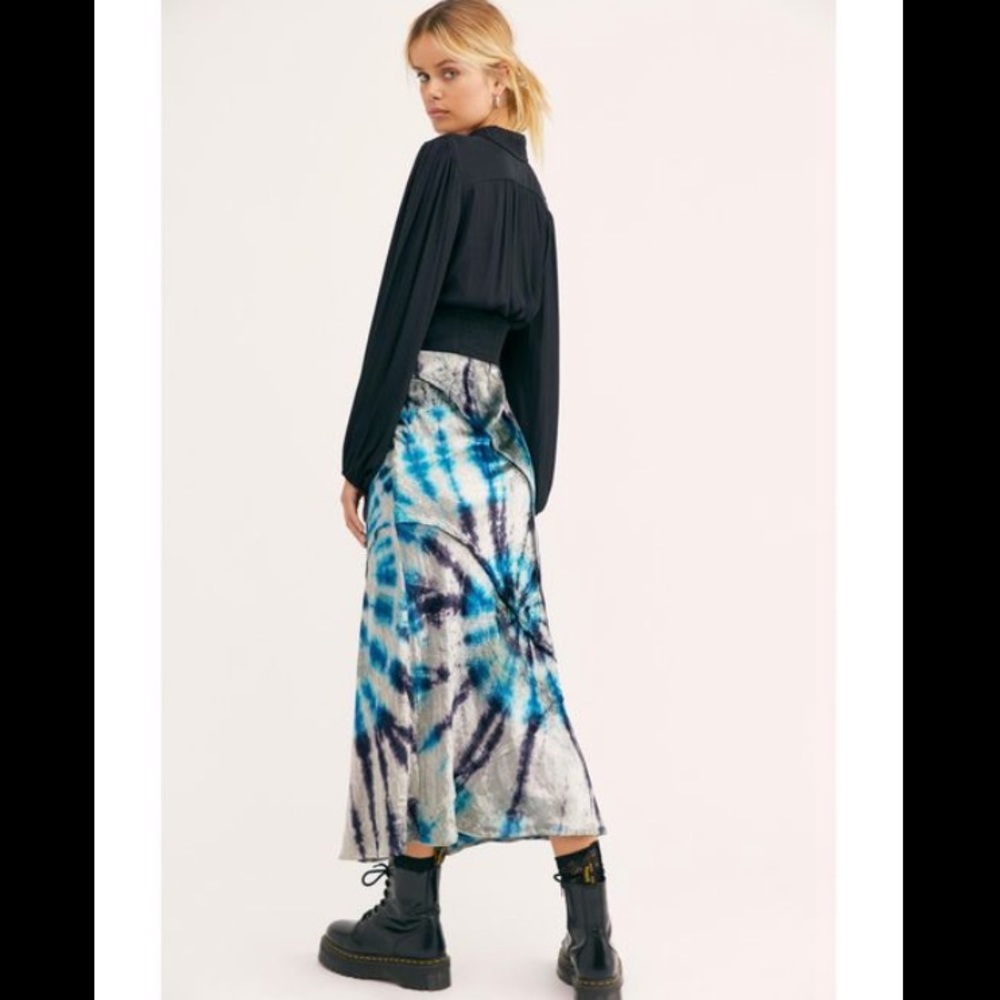 Free People Serious Swagger Tie Dye Skirt